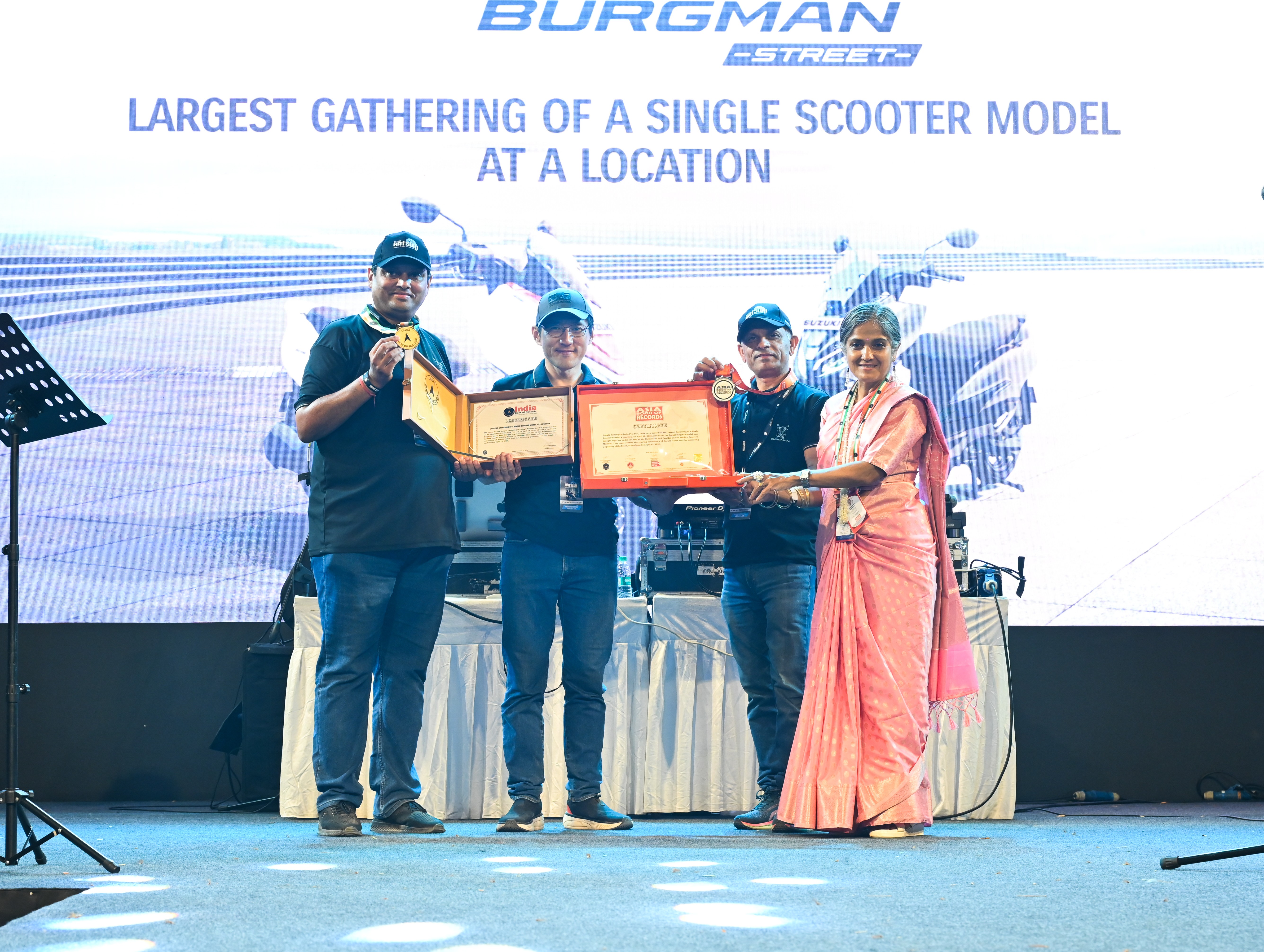 Suzuki Motorcycle India Concludes Suzuki Matsuri in Mumbai, Creating Four Records in India and Asia Book of Records